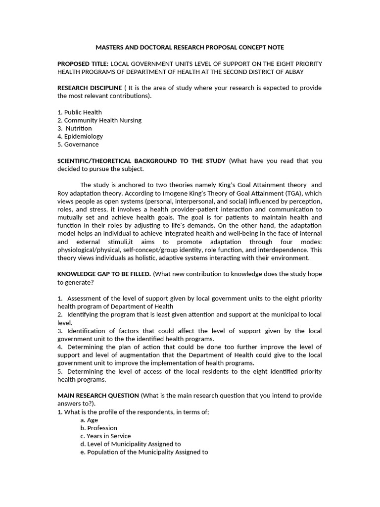 Concept Note | PDF