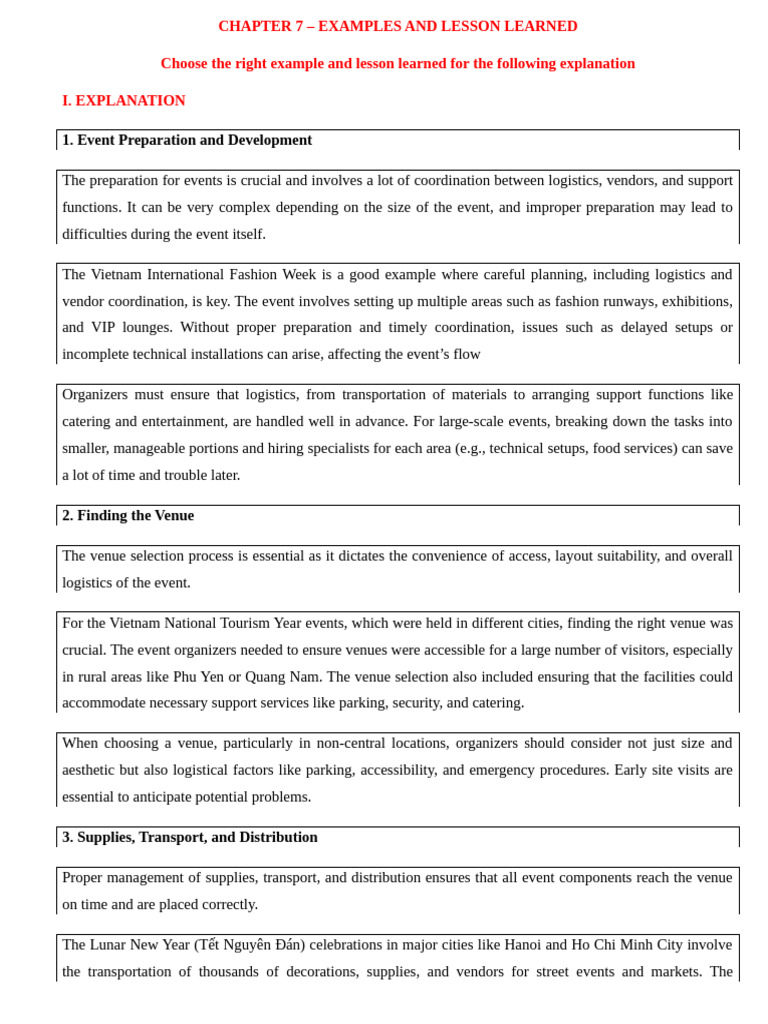 Chap 7 - Sts - Examples and Lesson Leaerned | PDF