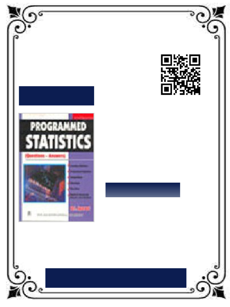 Programmed Statistics Questions and Answers Second Edition B. L.Agarwal ...