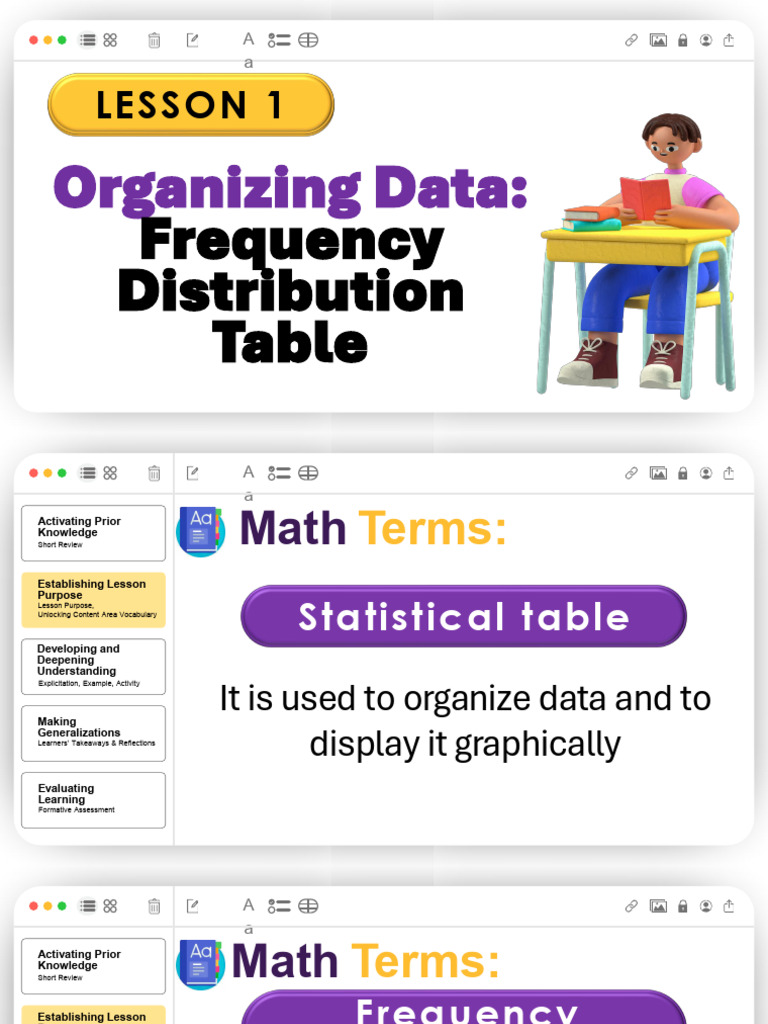 Organizing Data Frequency Distrbution Table | PDF