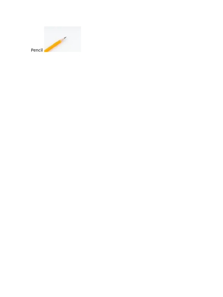 Pencil | PDF