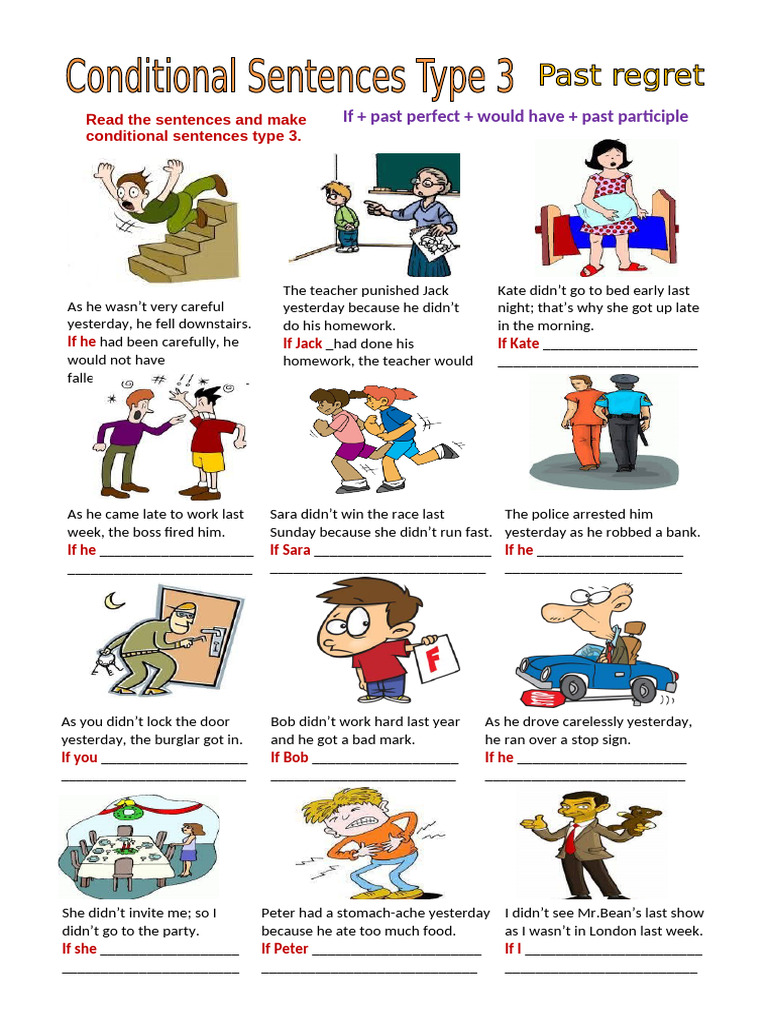 Conditional Sentences Type 3 | PDF