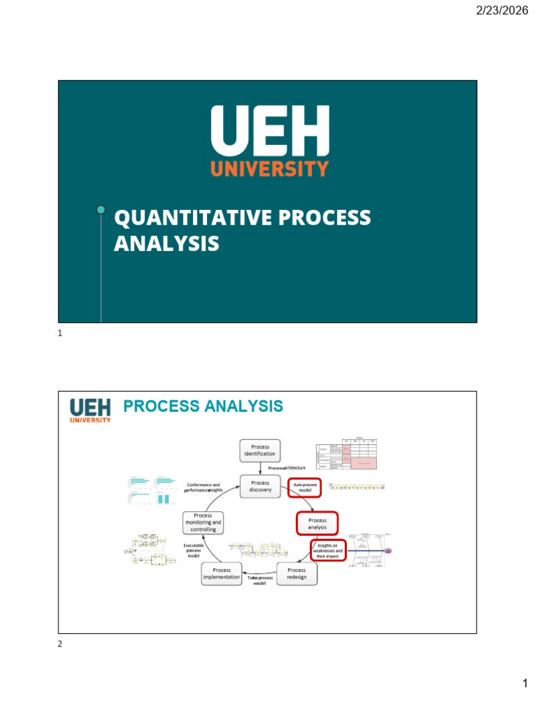 Quantitative Process Analysis | PDF