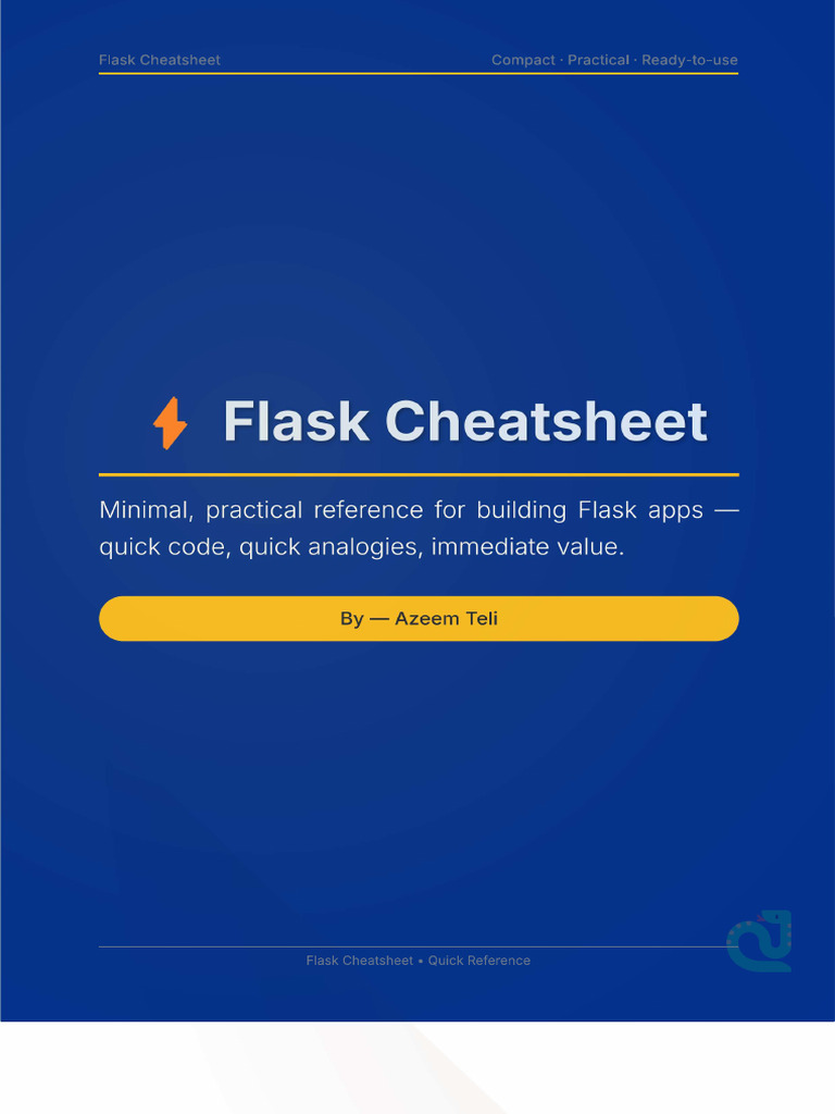 Flask Cheatsheet | PDF