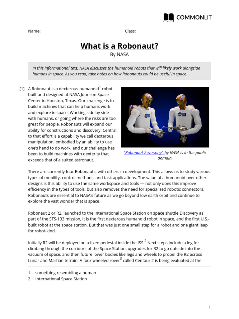 CommonLit Extra Credit Text 2 | PDF