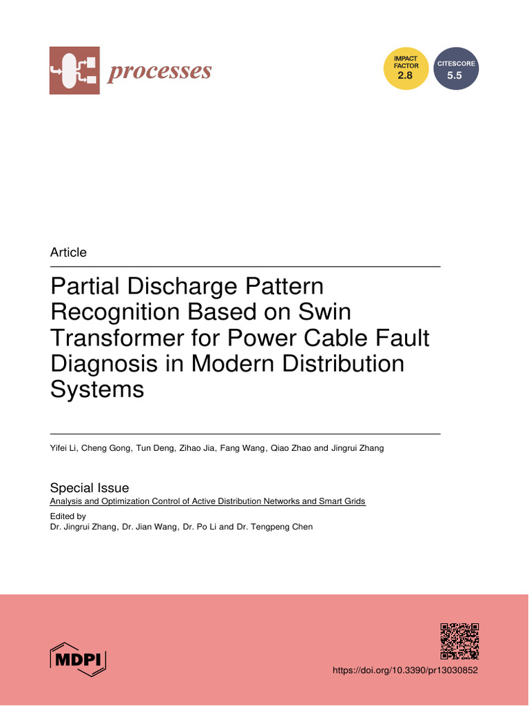 Partial Discharge Pattern Recognition Based On Swin Transformer For ...