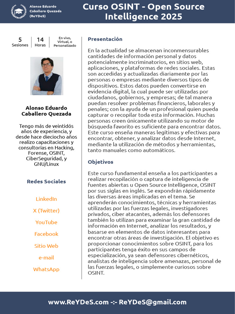 Curso OSINT Open Source Intelligence | PDF | Anonimato | Internet