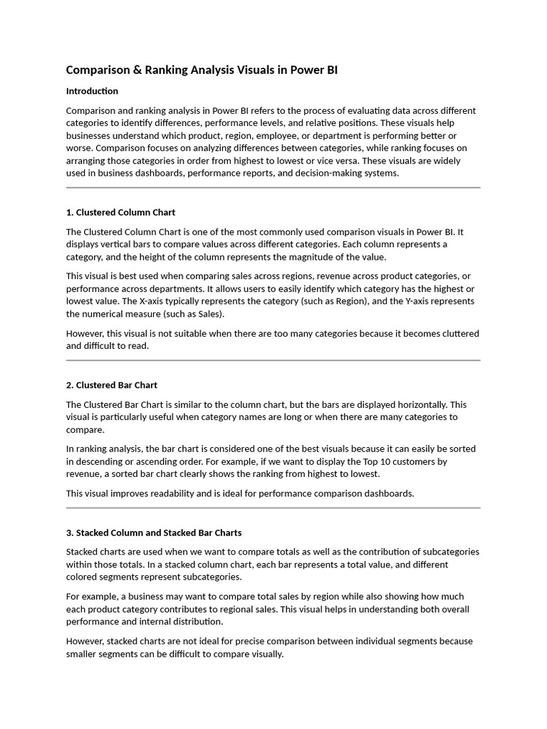 Power BI Visuals | PDF