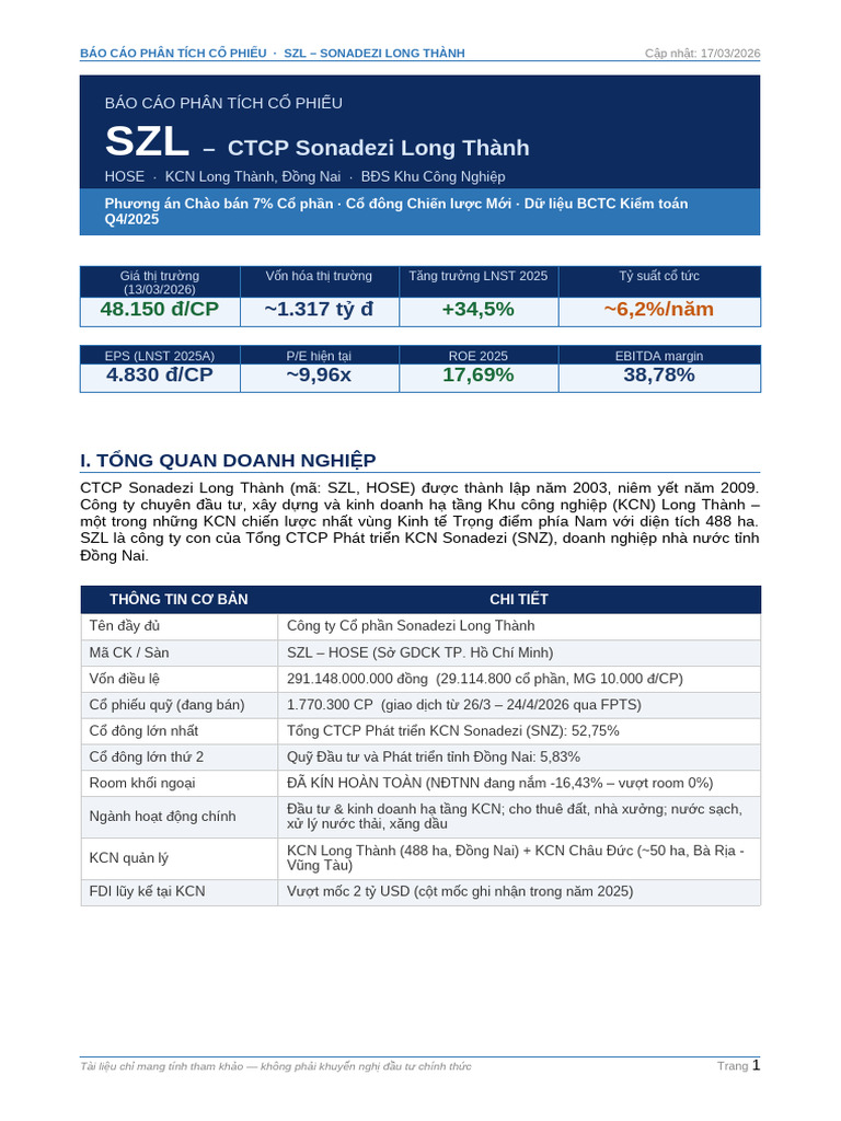SZL PhanTich CoPhieu 2026 | PDF