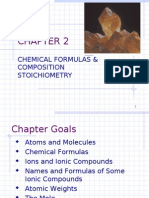 Chapter 02 Chemical Formulas & Composition Stoichiometry