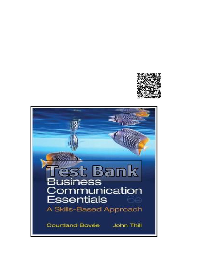 Business Communication Essentials 6th Edition Bovee Test Bank | PDF ...
