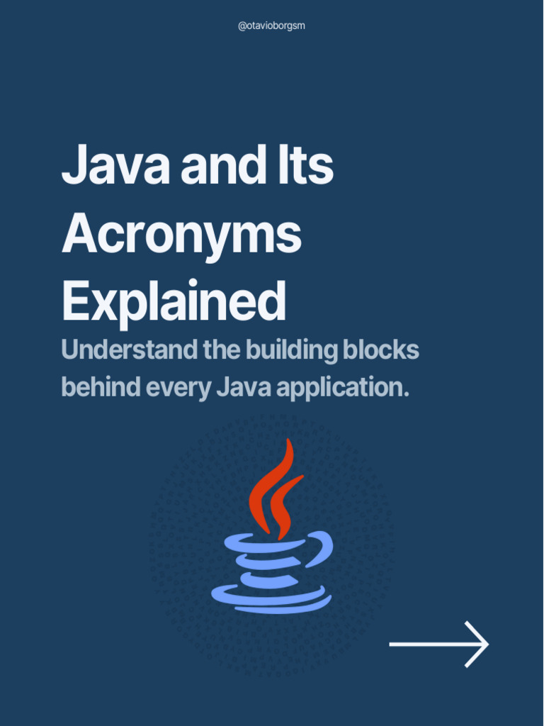 Java and Its Acronyms Explained | PDF