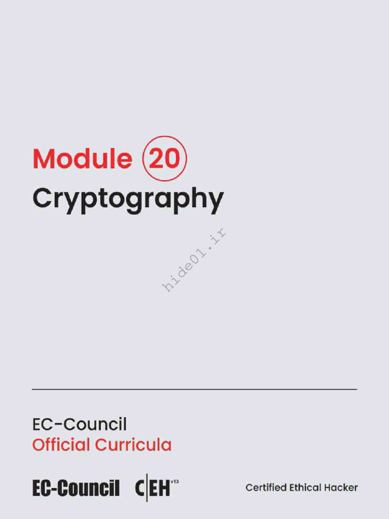 Module 20 Cryptography | PDF
