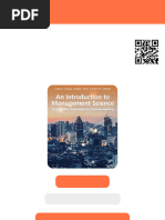 Original PDF) Introduction To Management Science 13th Edition