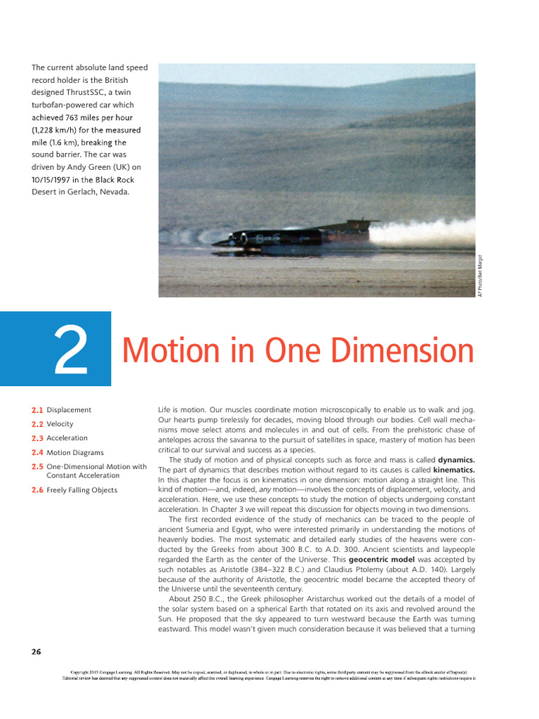 Chapter 2 Phys 101 | PDF