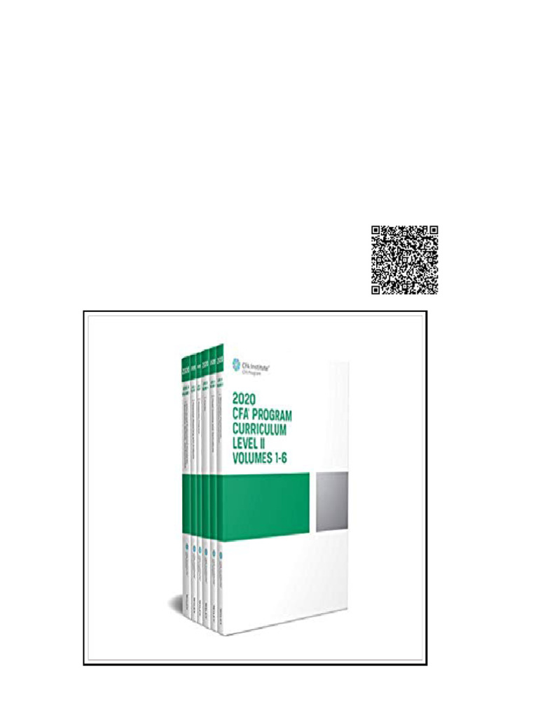 (Ebook PDF) CFA Program Curriculum 2020 Level II Volumes 1-6 Box Set ...