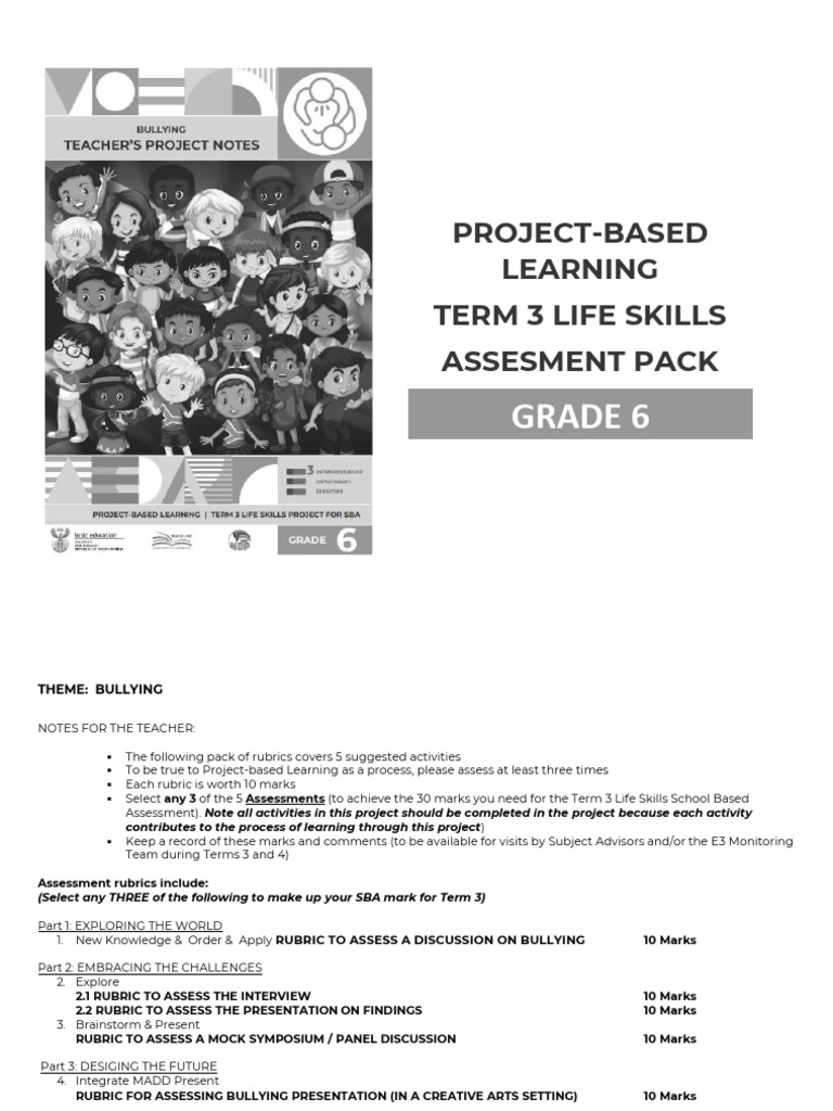 Grade 6 - Assessment Pack | PDF