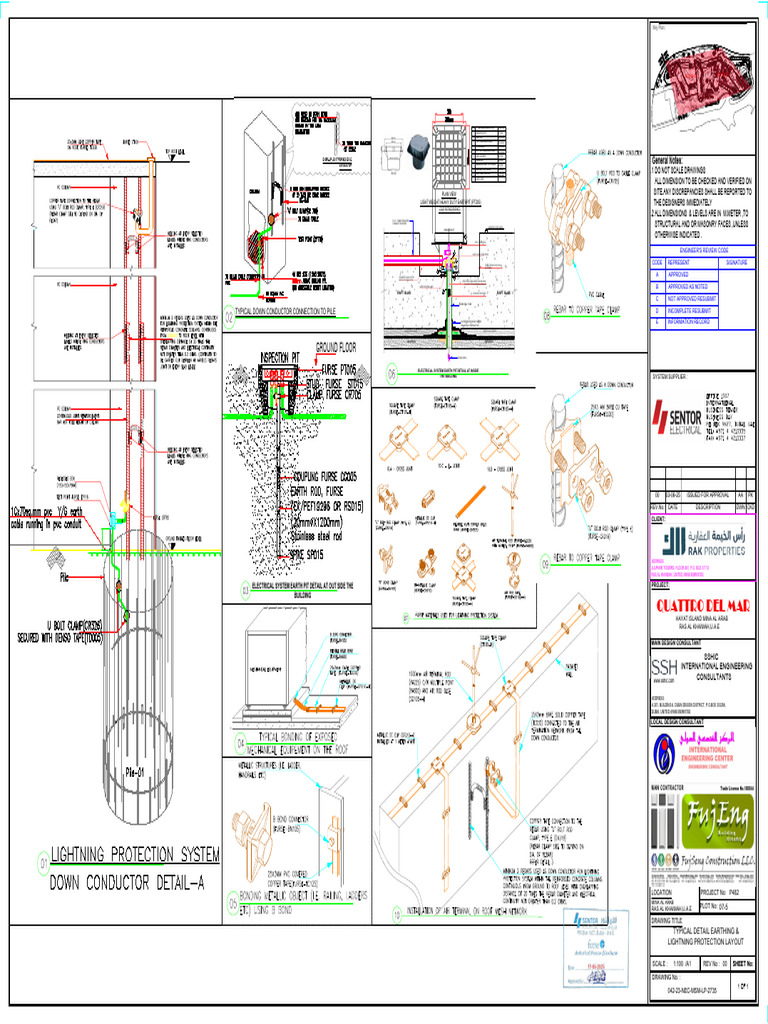 042-23-Nec-b02-Lp-2735 - Typical Detail Earthing & Lightning Protection ...