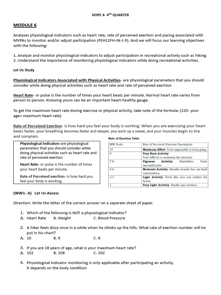 q4 Hope 4 Module 6 10 PDF | PDF