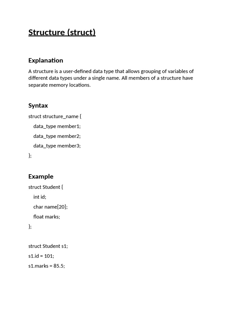 Structure | PDF