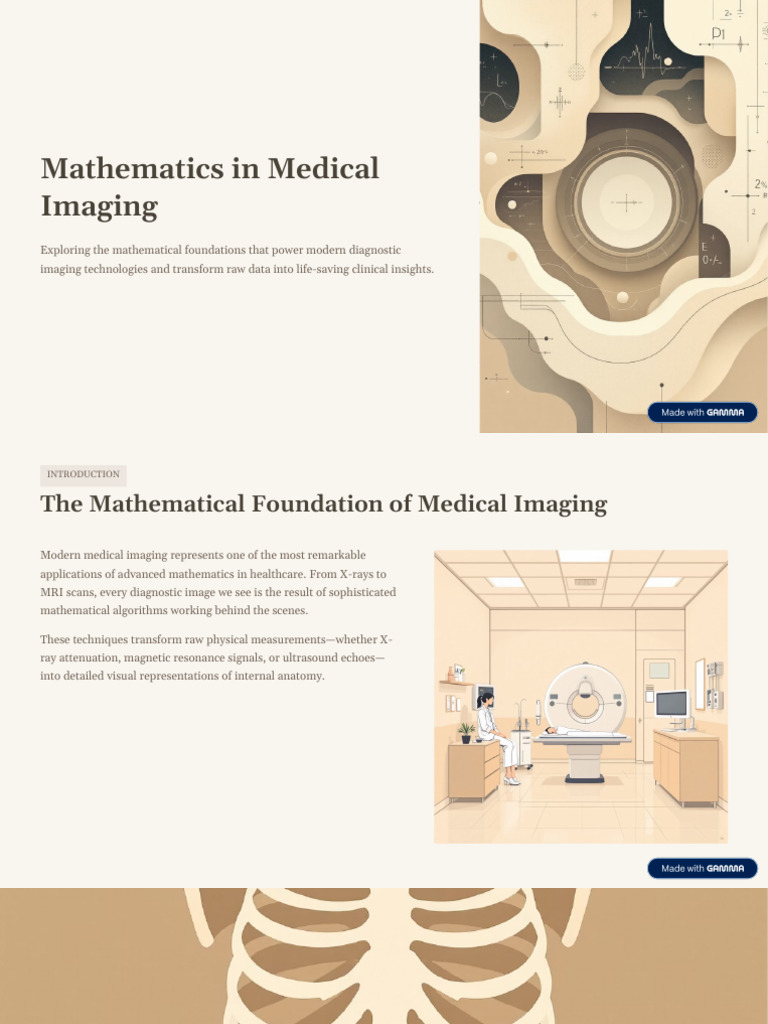 Mathematics in Medical Imaging | PDF