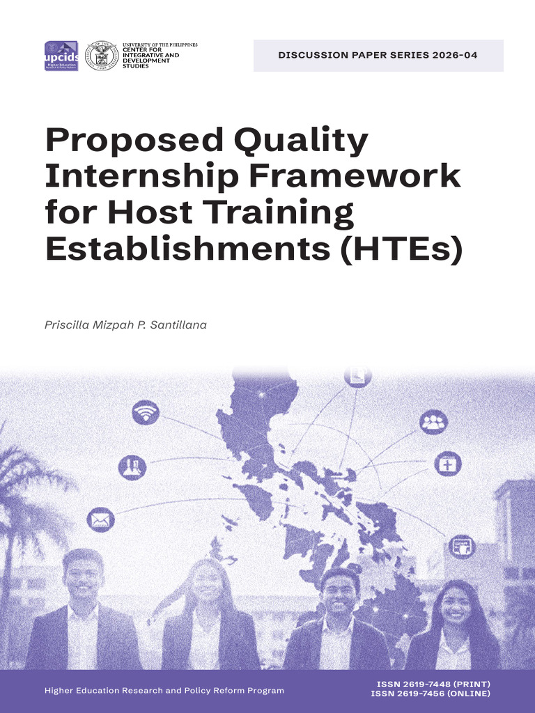 Proposed Quality Internship Framework For Host Training Establishments ...