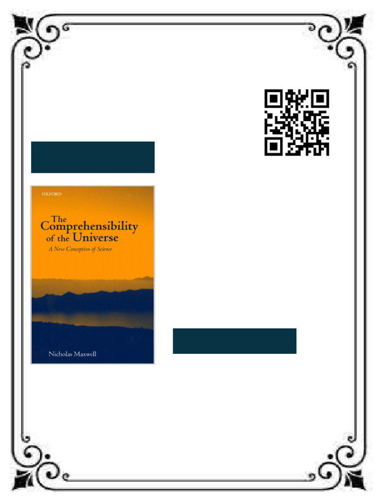 The Comprehensibility of The Universe A New Conception of Science 6th ...