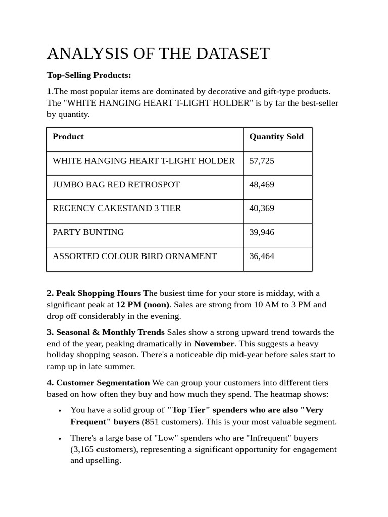 Analysis of The Dataset | PDF
