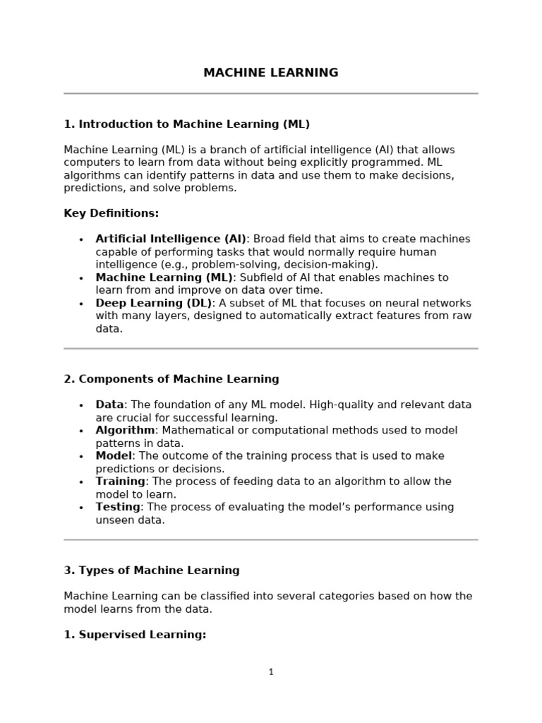 Machine Learning | PDF