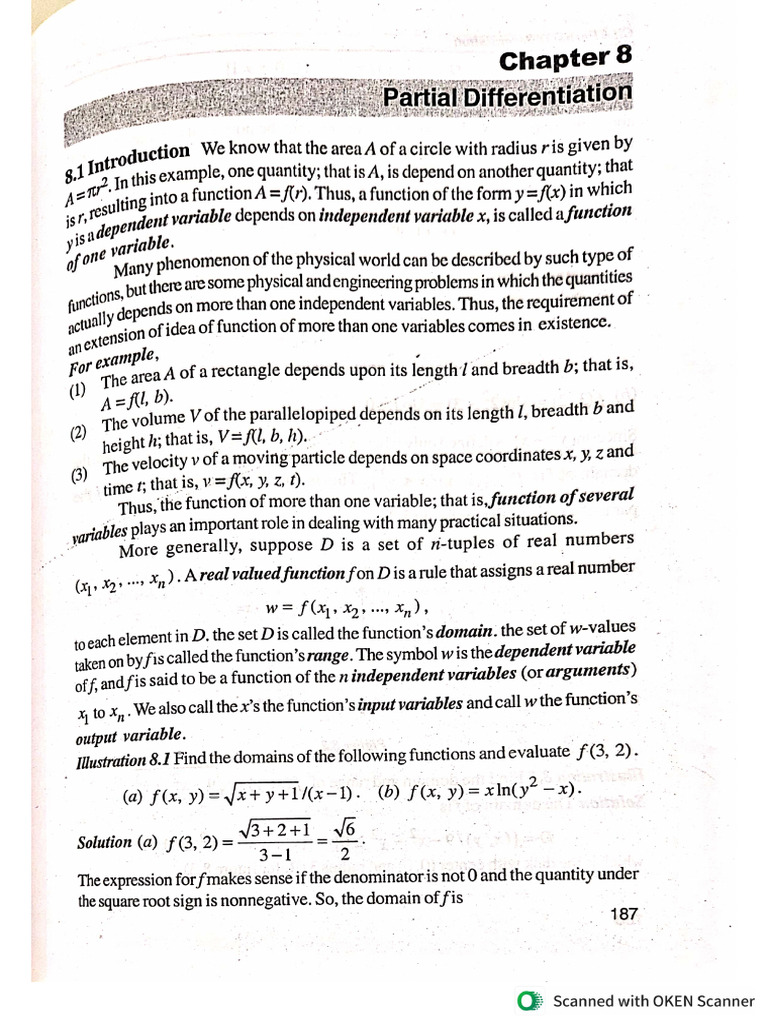 Partial Differentiation | PDF
