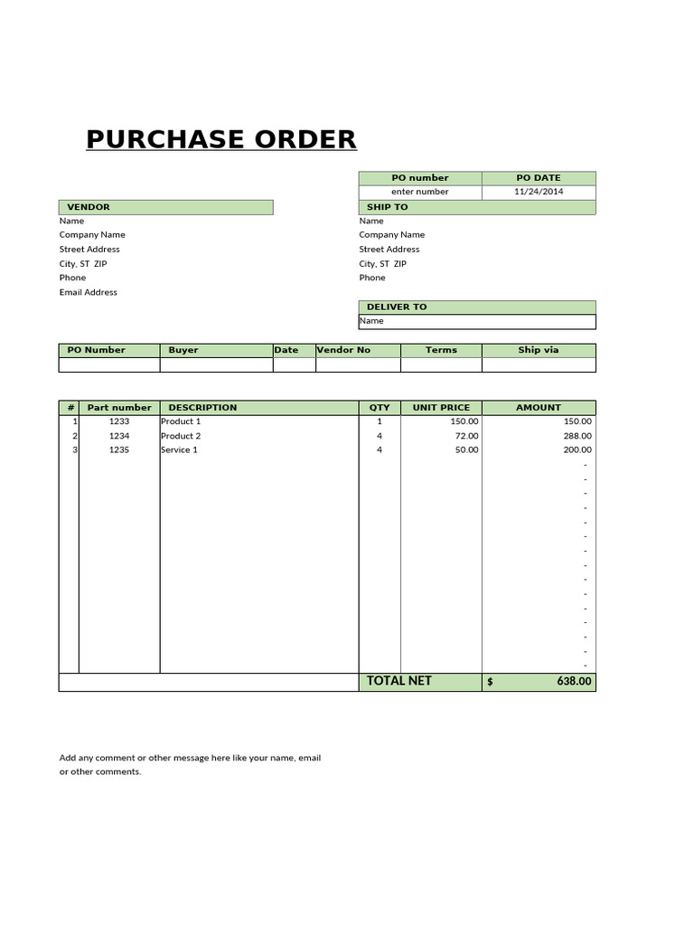 Po Sample 123 | PDF
