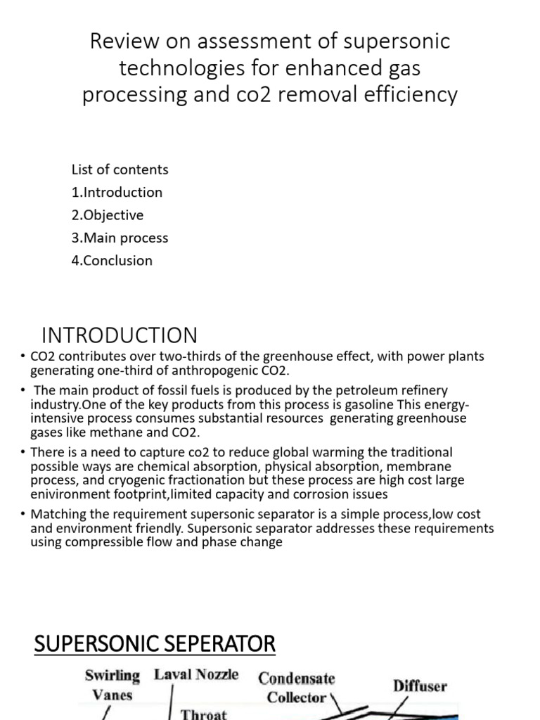 Review On Assessment of Supersonic Technologies For Enhanced | PDF ...