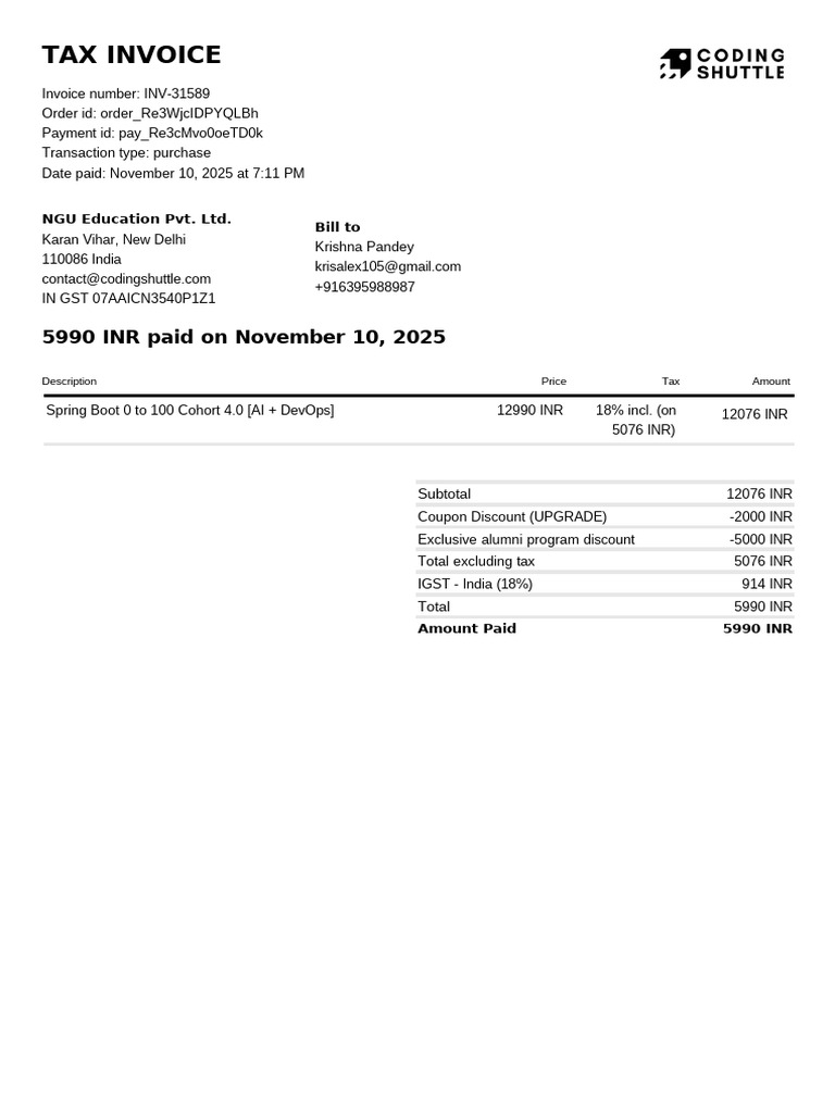 Invoice | PDF