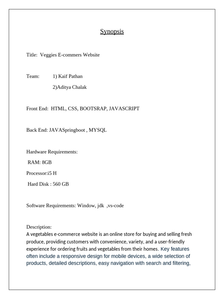 Synopsis | PDF
