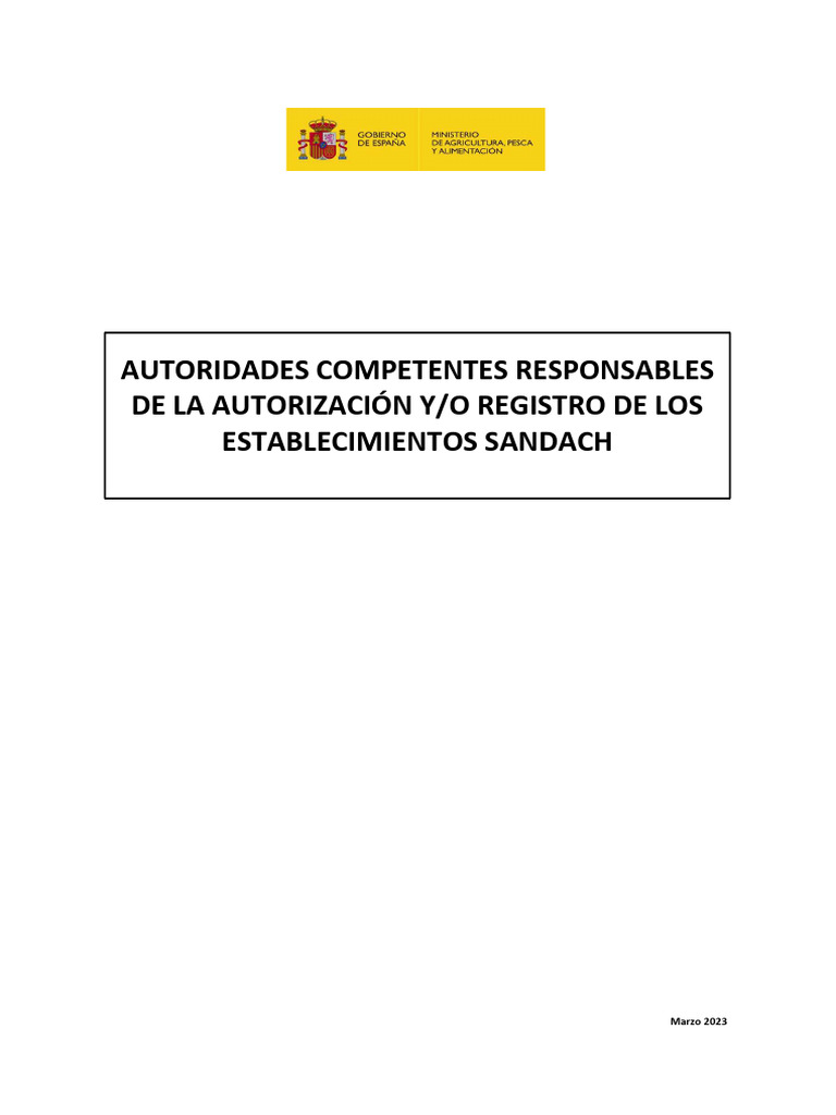 Autoridades para Autorizacion SANDACH | PDF | Matadero | La ...