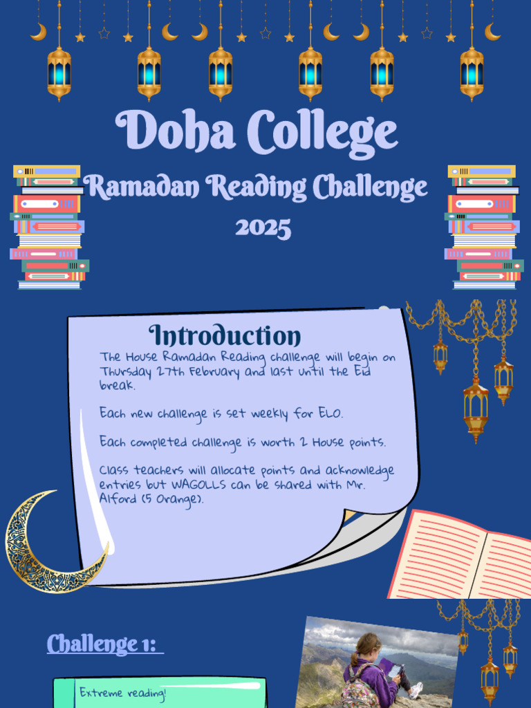 Ramadan Reading Challenge 2025 | PDF