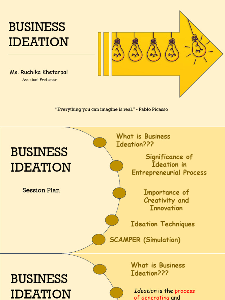 Business Ideation Techniques | PDF | Brainstorming | Creativity