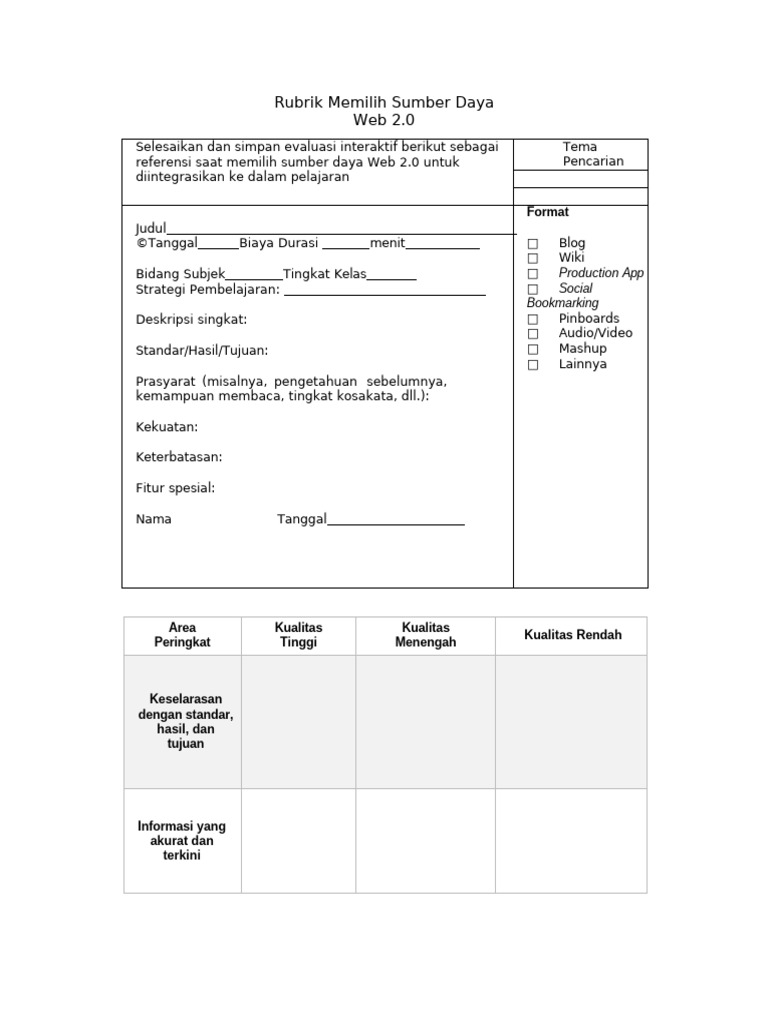 Instrumen Validasi Modul | PDF
