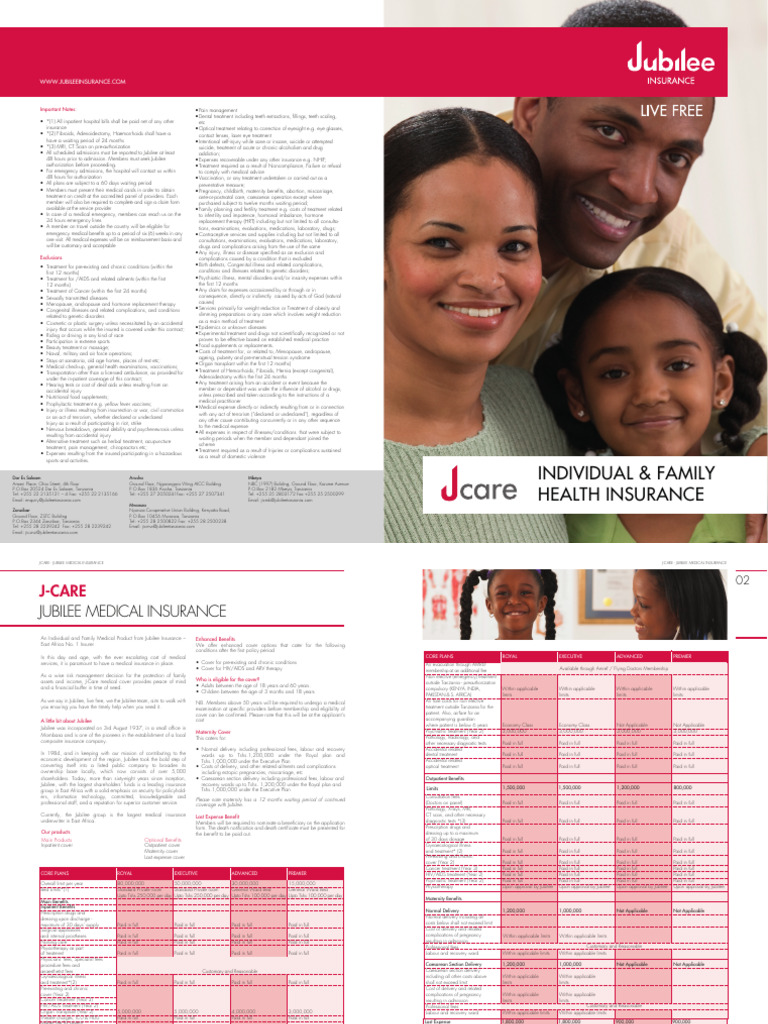 JCare Brochure TZ | PDF