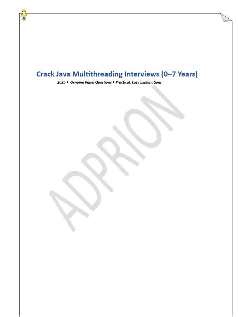 Multi Threading | PDF