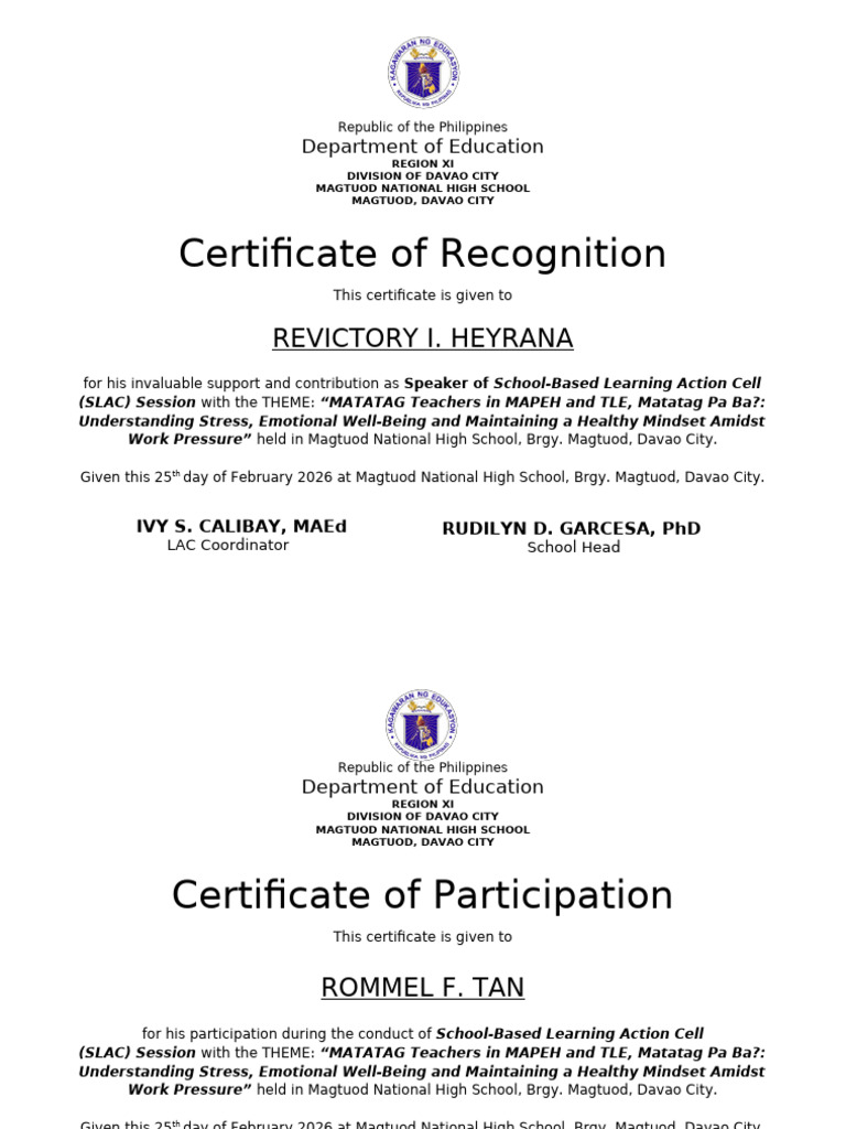Lac Certificate | PDF