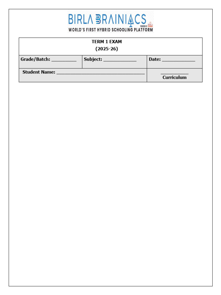 Brainiacs Answersheet - 1750254 - 2026 - 03 - 02 - 10 - 14 | PDF ...