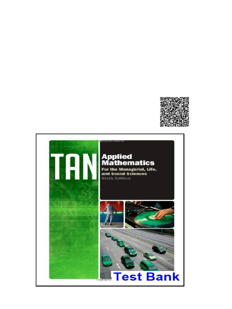 Applied Mathematics For The Managerial Life and Social Sciences 6Th ...