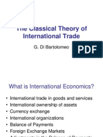 The Classical Theory of International Trade: G. Di Bartolomeo