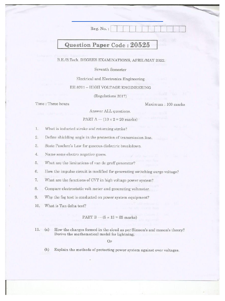 High Voltage Engineering 3 | PDF | Engineering | Electronics