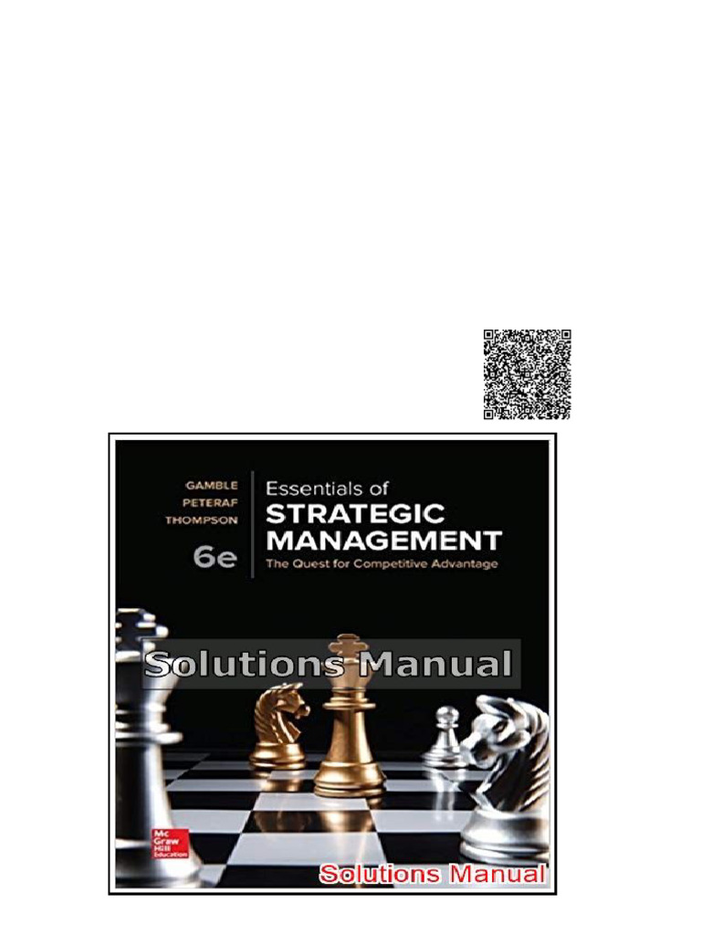 Essentials of Strategic Management The Quest For Competitive Advantage ...