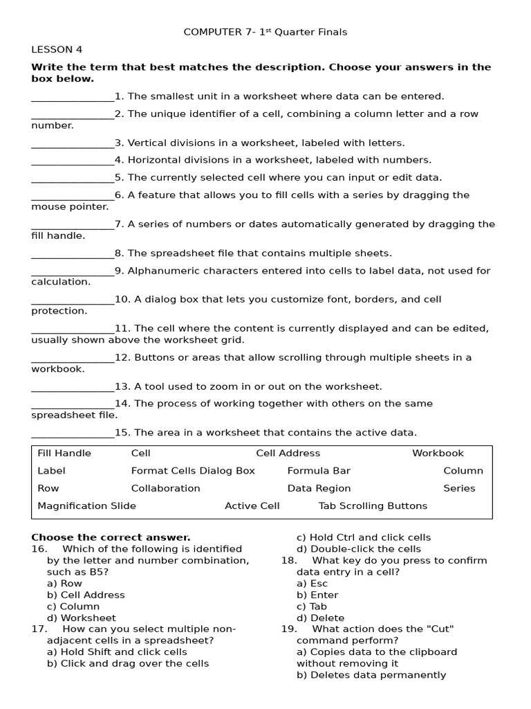 Computer 7 | PDF