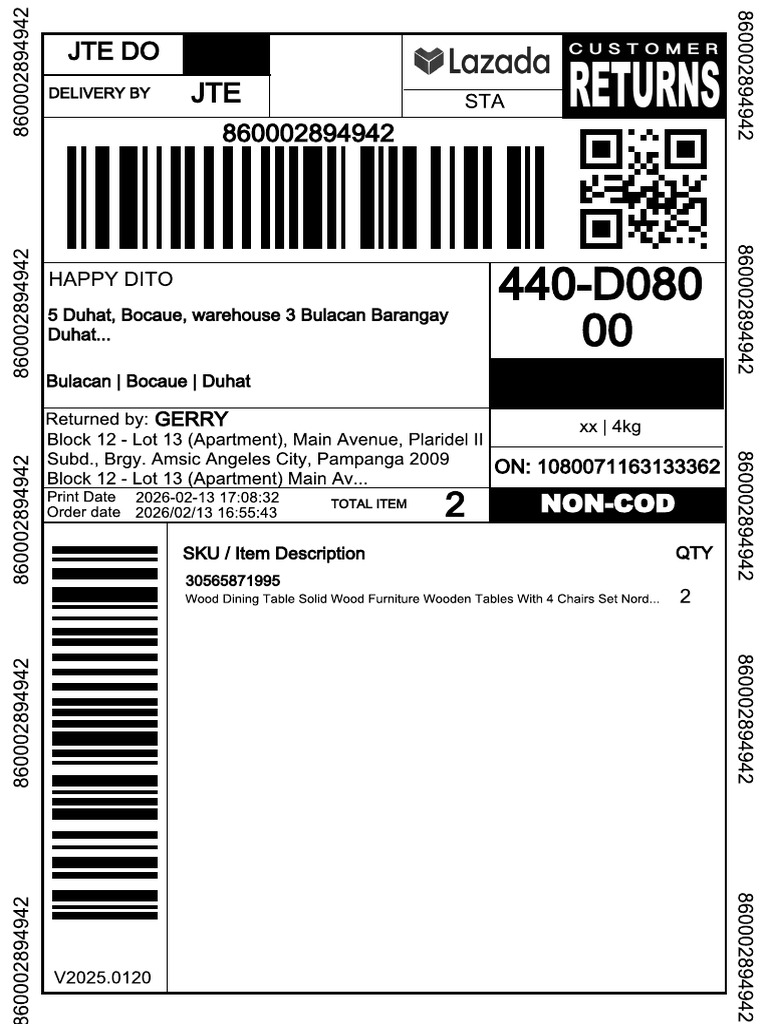 Return Label | PDF