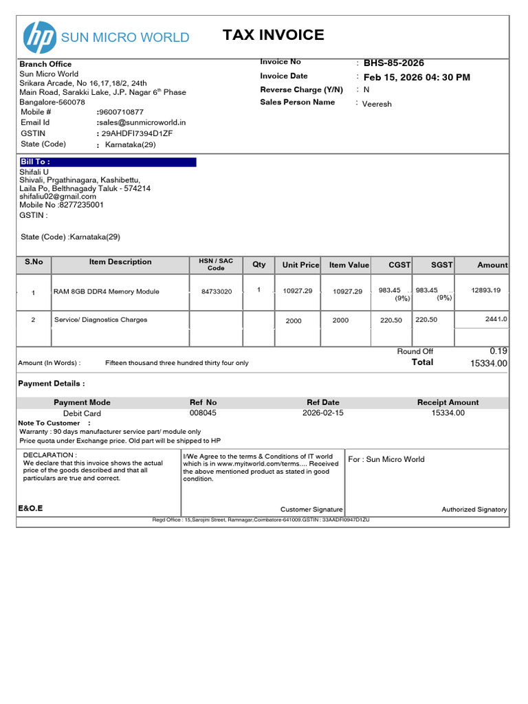 Invoice PDF | PDF