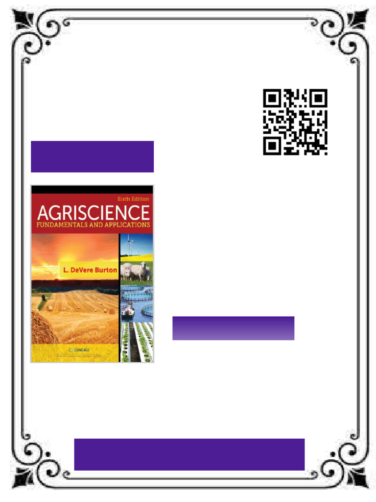 Agriscience: Fundamentals and Applications 6th Edition L. Devere Burton ...